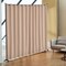 Polyester Fabric Carbon Steel Room Divider with Wheels & Privacy Curtain